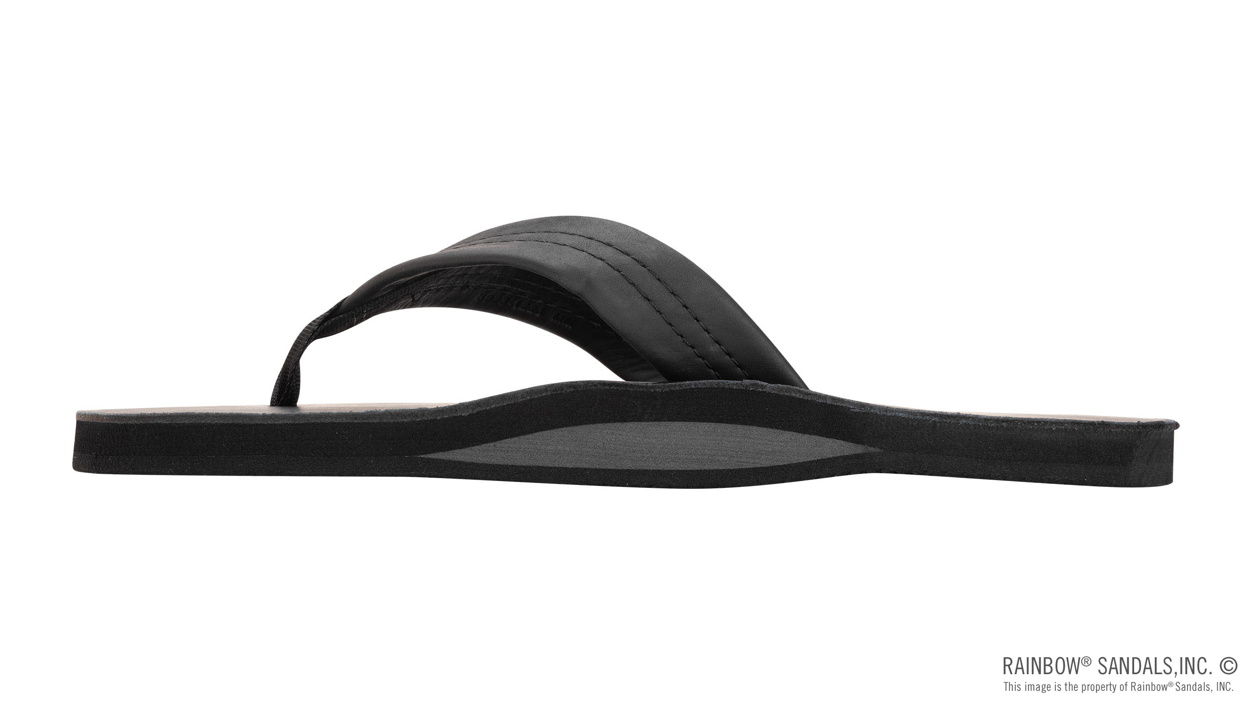 Single Layer Classic Leather with Arch Support 1" Strap - Image 2
