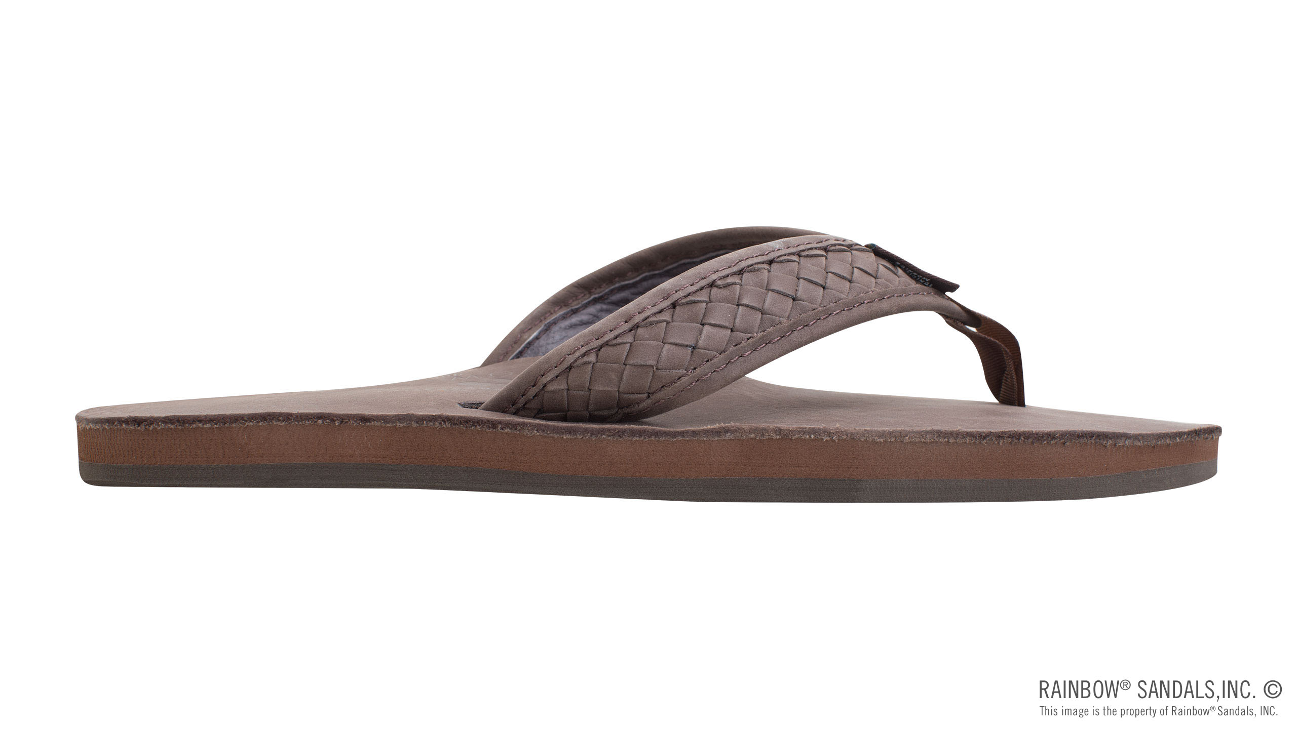 The Bentley - Classic Leather Top Sole with 1" Hand Woven Strap - Image 4
