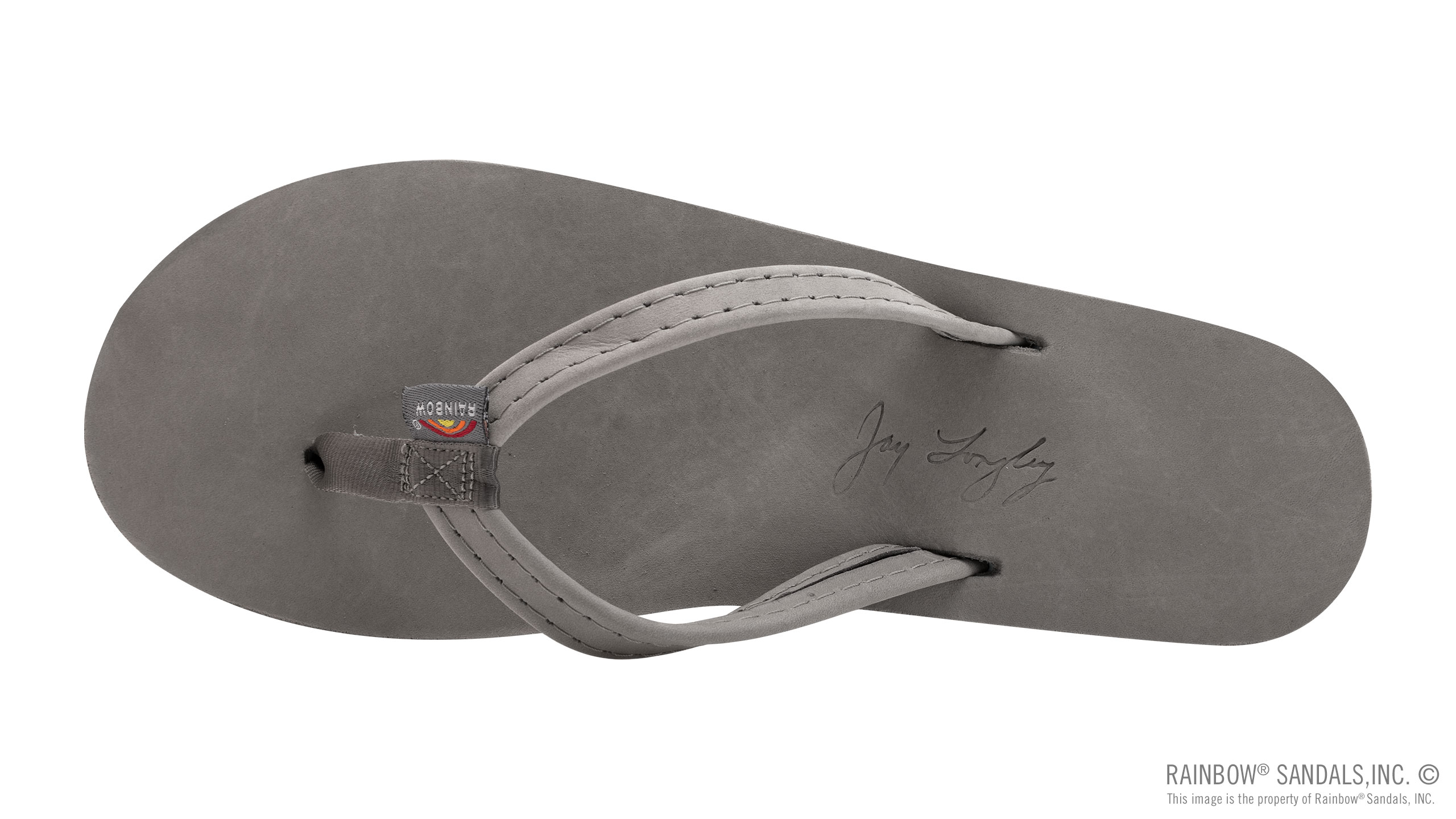 Signature Series - Women's Single Layer Premier Grey Leather Lt. Blue Midsole 1/2" Narrow Strap - Image 3
