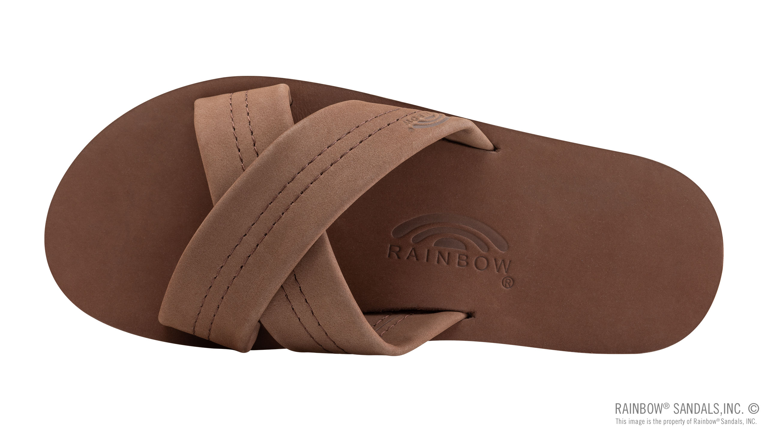 Premier Leather Double Layer Arch Cross Strap Rolled Stitch - Image 3