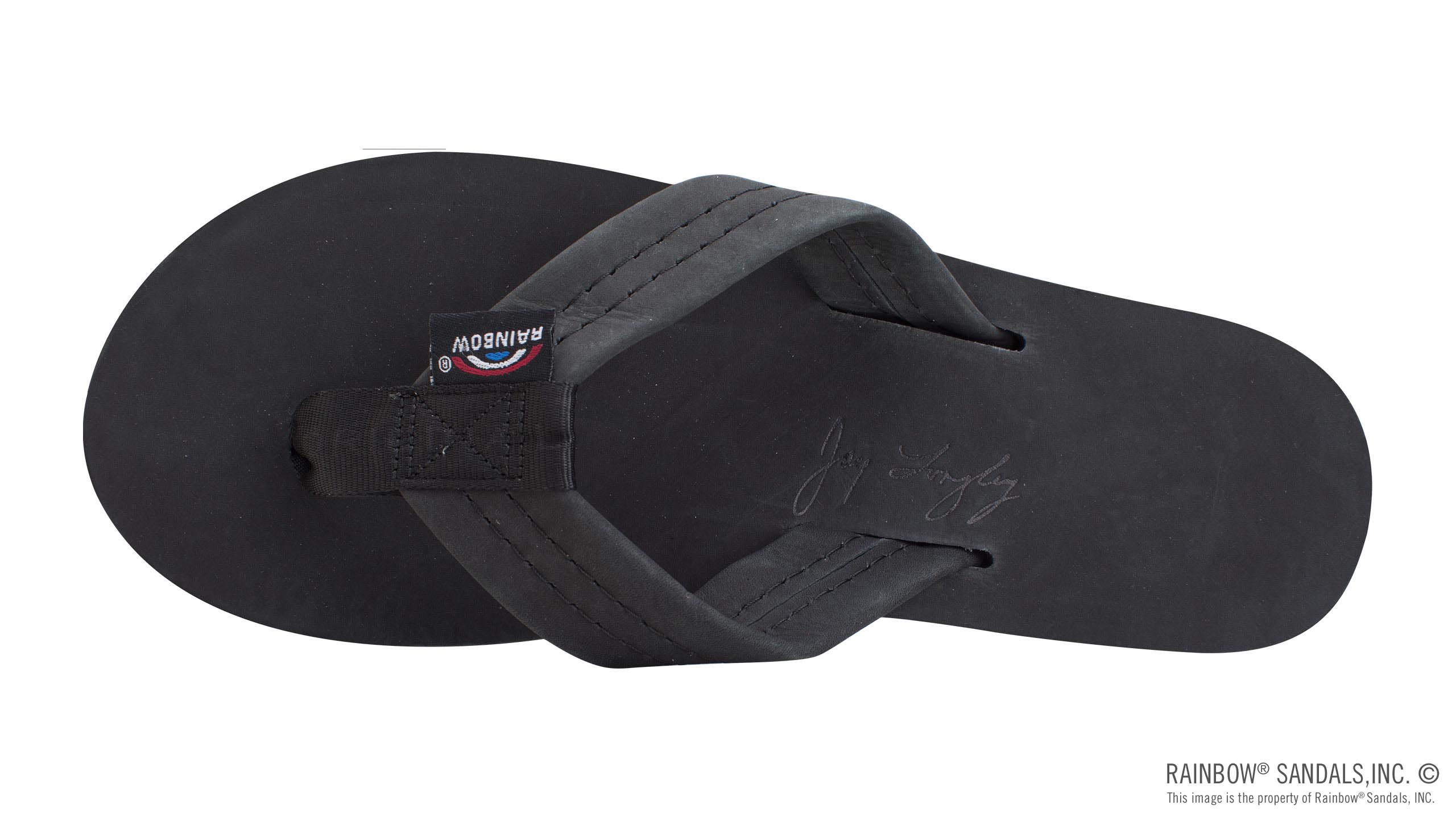 The Americana - Women's Single layer Premier Leather Red White & Blue Mid Sole with a 1" Strap - Image 3