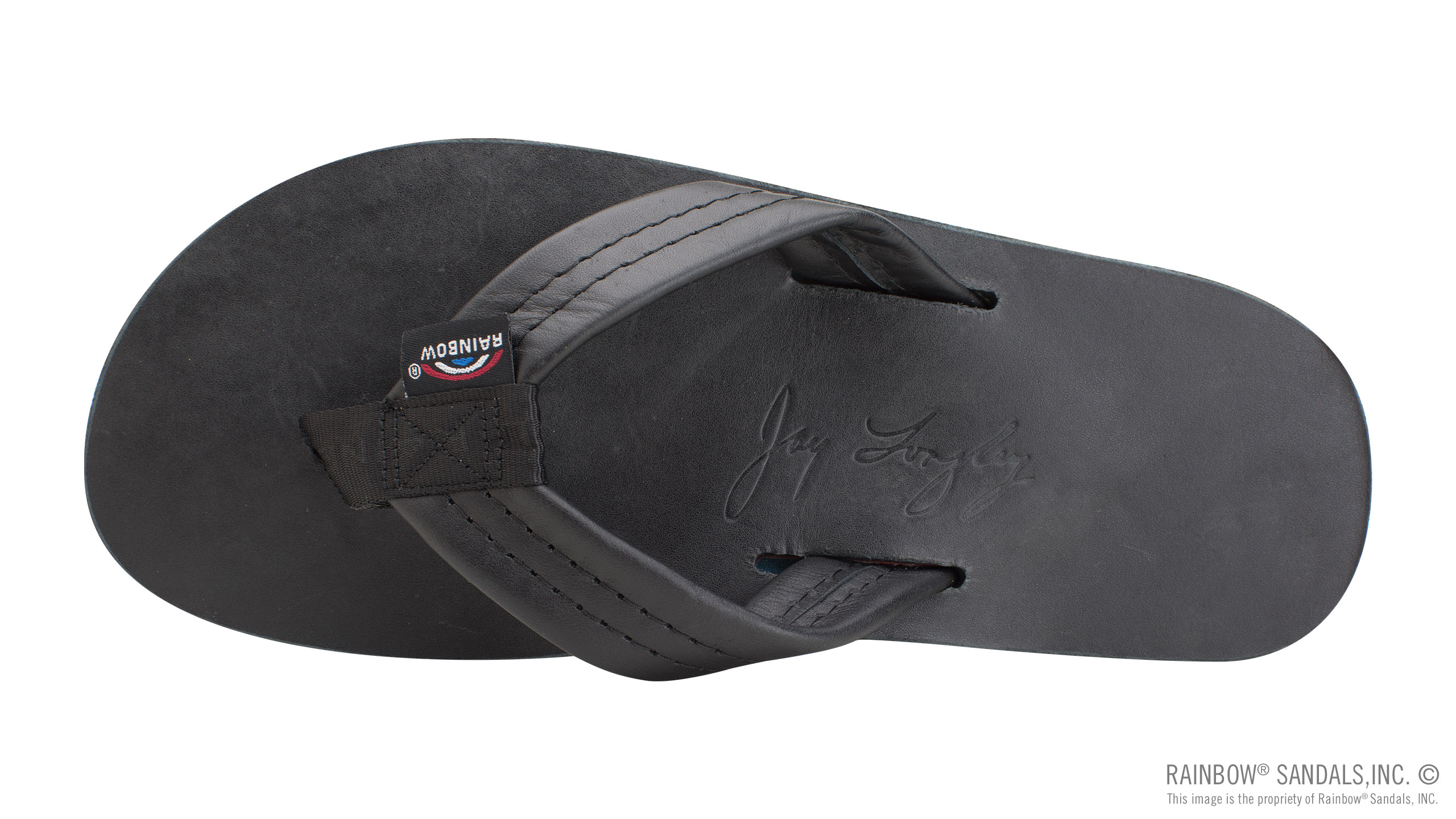 The Americana - Men's Single Layer Classic Leather with Red White & Blue Mid Sole - Image 3