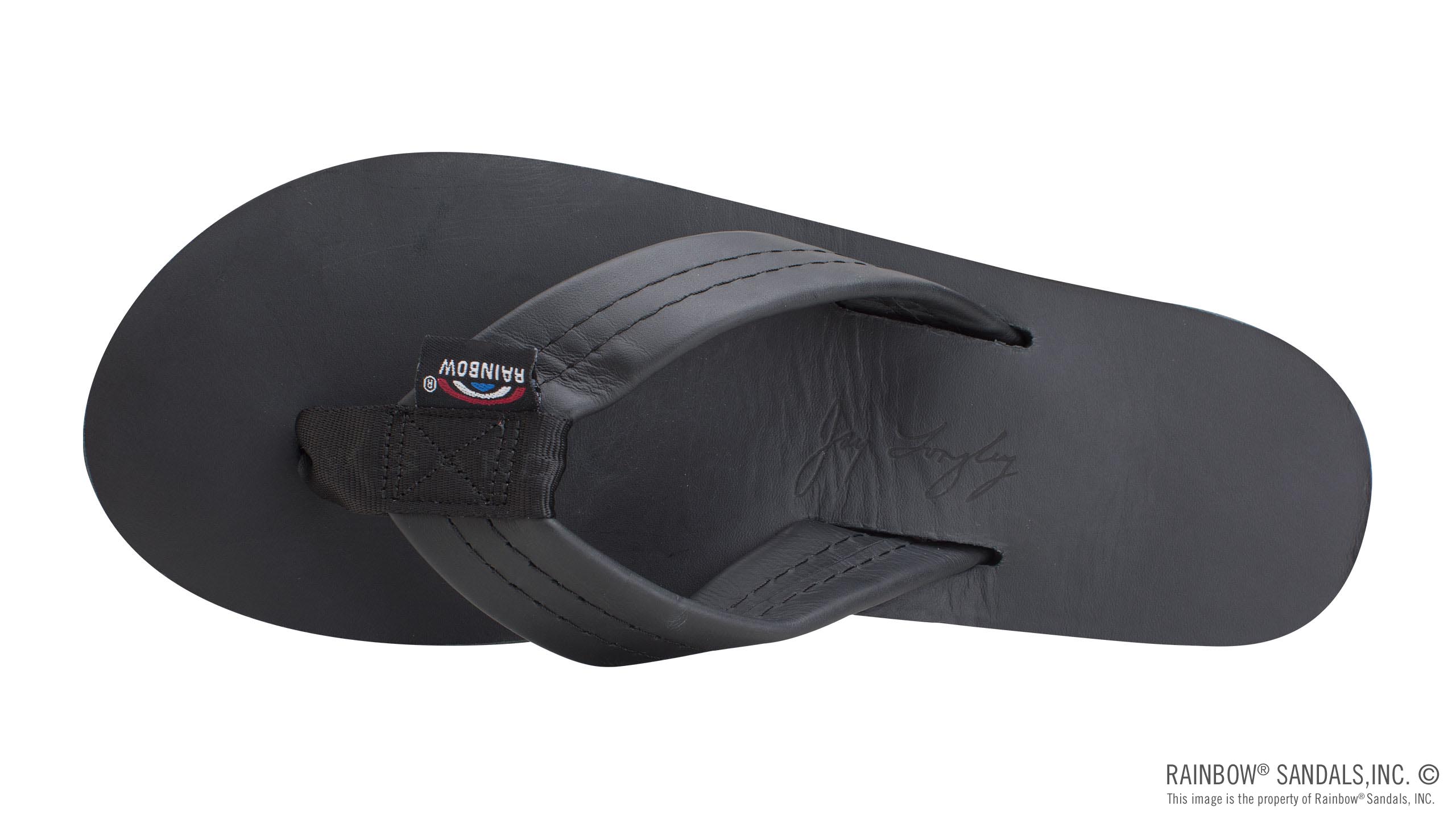The Americana - Women's Single Layer Classic Leather Red White & Blue Mid Sole with a 1" Strap - Image 3