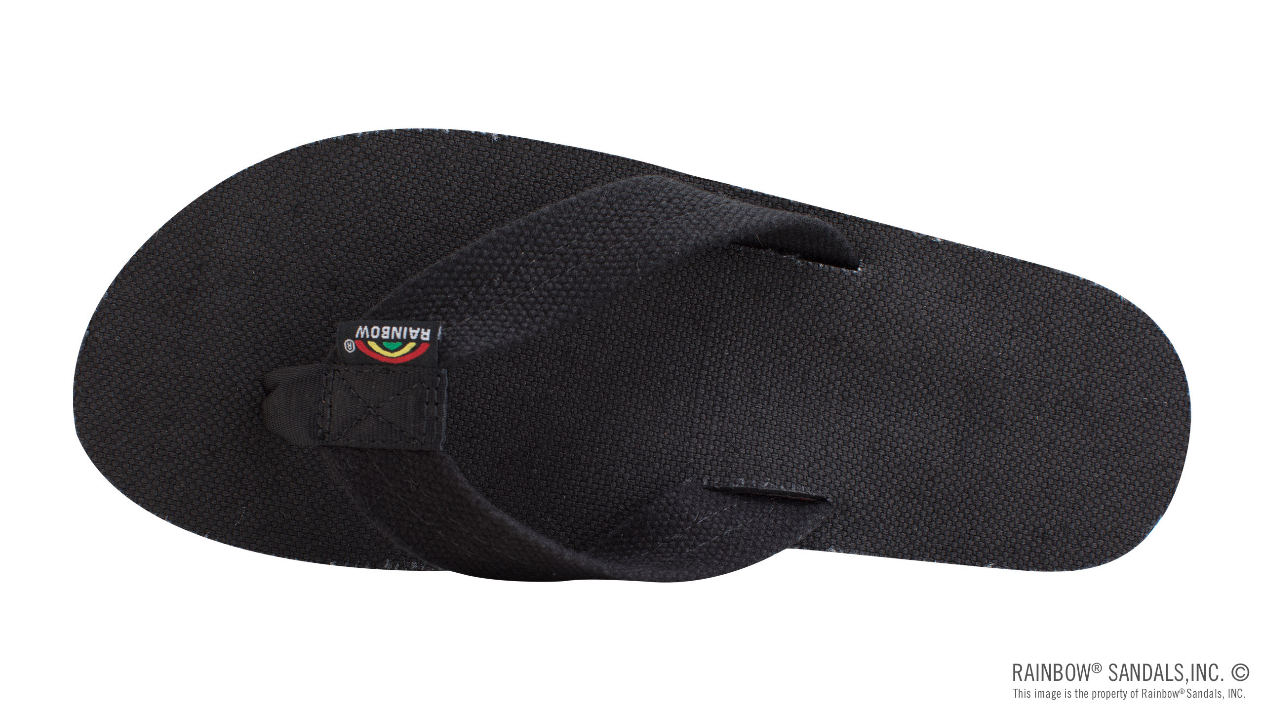 The Rastafarian - Single Layer Black Hemp with Rasta Mid Sole - Image 3