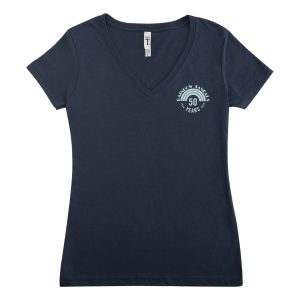 Ladies' V-Neck T-Shirt 50 Year Anniversary